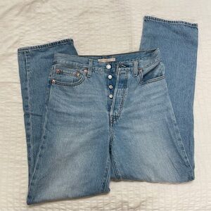 LEVI Ribcage Straight Ankle Jeans